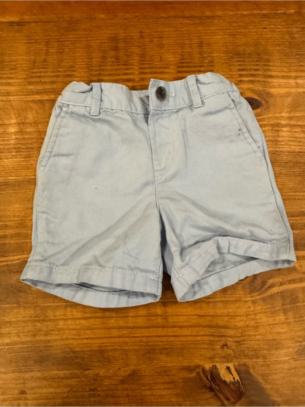 Light Blue Kids Cotton Shorts
